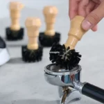 Siebträger-Reinigungsbürste Barista Espresso Kaffee Tamper Reinigungsbürste 51 mm 54 mm 58 mm Werkzeug mit Holzgriff Barista 4