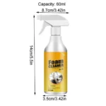 100/250ml Mehrzweck schaum reiniger Leder Clean Wash Innen verkleidung Sitz Leder Decke Clean Wash Sprüh mittel Schaum reiniger 6