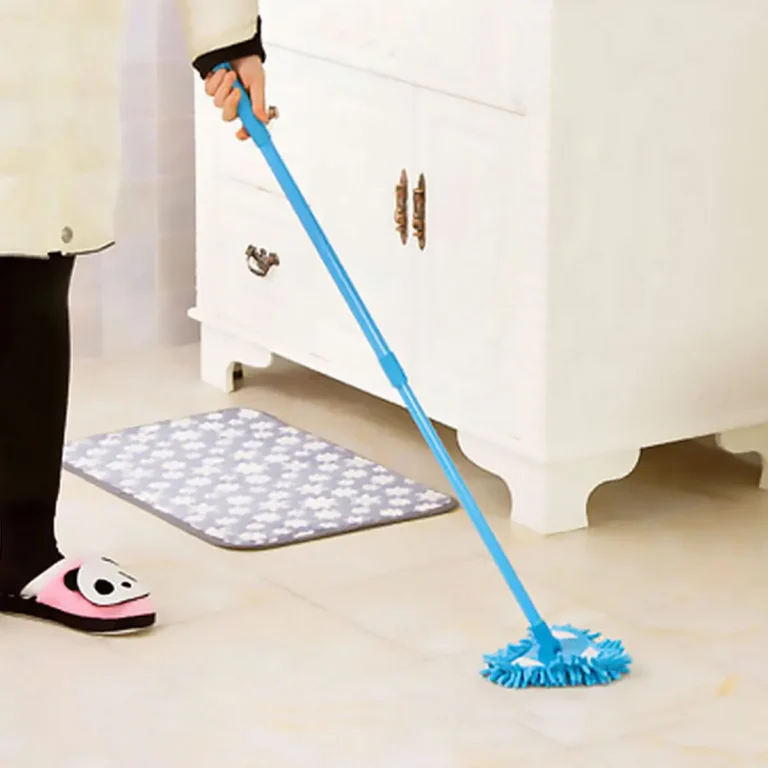 Drehbarer Reinigungsmopp, verstellbarer Dreiecksmopp, ausziehbarer Griff, multifunktionaler Staubreinigungsboden, Küche, Badezimmer 2