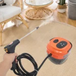 Dampfreinigungsmaschine, 1500 W, tragbarer Dampfreiniger, 6-stufige Einstellung für die Reinigung von Herdhauben, Autoboden, Fett und Flecken 2