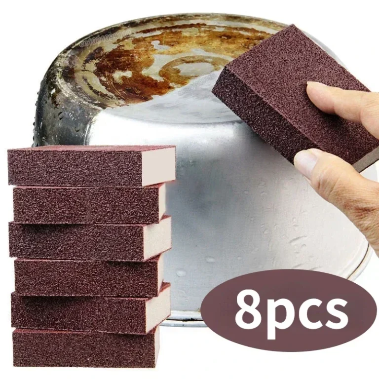 8/1Pcs Magie Schwamm Radiergummi Carborundum Entfernen Rost Reinigung Pinsel Entkalkung Sauber Reiben für Kochfeld Topf Küche schwamm