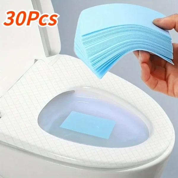 30 Stück Toilettenreinigungsblätter, Brause-Toilettenreiniger, frischer Duft, Flecken und Geruch, Eliminato für Zuhause