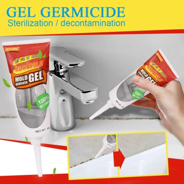 Haushalts-Fleckenreiniger, Schimmelentferner-Gel, Badfliesen-Schimmelflecken-Reiniger-Gel, Tiefen-Fleckenreiniger, sicher zu