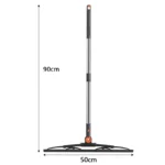 50 cm drehbarer magischer Gummibesen, Silikon-Mopp, Handstaubbesen, Heim-Bodenreinigung, Rakel, Wischer, Bodenbelag, Haushaltsutensilien 6