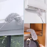 1 Stück, Elektrostatischer Staubwedel, Einziehbare Staubentfernungsbürste, Abstaubbürste, Wiederverwendbarer Waschbarer Möbel-Staubwedel für Ventilator, Schreibtisch 5