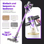 Dieses Staubsauger-Zubehörset enthält einen Anti-Verwicklungs-Bürstenkopf, der leicht und tragbar ist und zum Reinigen von Teppichen, Hartböden, Tierhaaren, Autos und Treppen geeignet ist. Es enthält verschiedene Aufsätze zur einfachen Tierhaarentfernung. 6