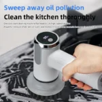4-in-1 elektrische Reinigungsbürste, IPX7 wasserdicht, multifunktionaler kabelloser Griff, wiederaufladbare tragbare Bürste für Badezimmer und Küche 6