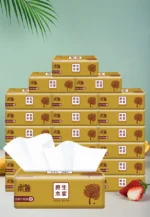 5 Packungen Zeichenpapier, verdickte Papiertücher, Zeichenpapiertücher aus natürlicher Holzzellulose, herausziehbare Papiertücher, Gesichtstücher für das Auto 2