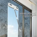 Magische Fensterreinigungsbürste und Tierhaarentferner mit einziehbarem Doppelstange – verstellbares Fensterwerkzeug, geeignet für Bildschirme/Glas 2