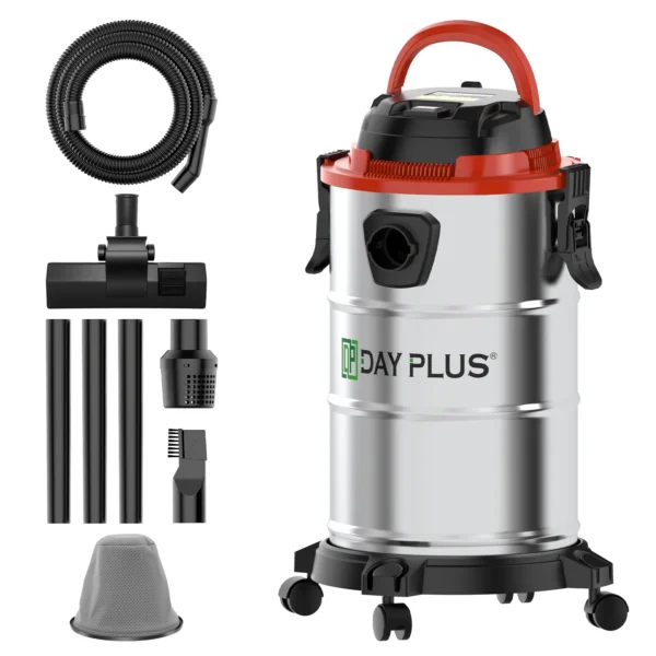 Hochleistungs-Nass-Trockensauger, 1200W 20L Industriequalität für Garage, Auto, Werkstatt, Gewerbliche Nutzung, 18L Sammeleimer
