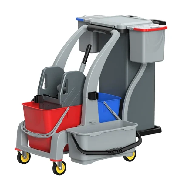 Neues Design Hausmeister-Reinigungswagen Optionales Modell Moderne und Praktische Reinigungsprodukte Hotel-Trolley