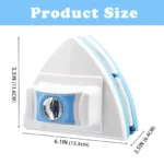 6-stufig verstellbarer magnetischer Fensterreiniger, doppelseitiger Glaswischer mit Sicherheitsseil, Anti-Klemm-Handfensterreinigungswerkzeug 6