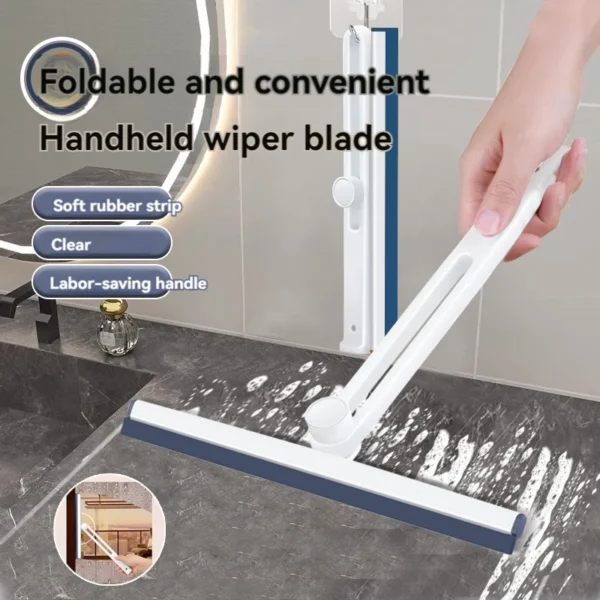 Faltbare Dusche Rakel Glas Sauber Schaber Waschen Wischer Aufhänger Boden Fenster Reinigung Haushalt Wasser Wand Hängen Spiegel