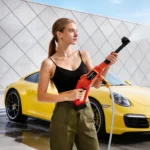 Kabelloser Auto-Hochdruckreiniger, tragbarer Reiniger, kompatibel mit Makita 18V Akku, Motor aus reinem Kupfer für mehr Leistung, Schnellanschluss für Schaumkanne für feineren, gleichmäßigeren Schaum, mehrere Sprühmodi mit breiter Duschfunktion und Schaumfunktion für die Autowäsche, ohne Akku 6