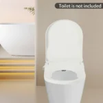 2,6 kg PP Smart Toilettensitz Doppeldüsen Drei Spüllöcher 0,08–0,8 MPa Wasserdruck 48 * 35 * 7,8 cm Umweltfreundliche Toilettenabdeckung 4