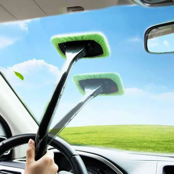 Auto Reinigung Waschen Pinsel Werkzeug mit Lange Griff Auto Fenster Reiniger Waschen Kit Scheibenwischer Mikrofaser Wischer Reiniger Pinsel