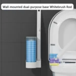 Einweg-Toilettenbürsten-Set, Keine Reinigung Erforderlich, Inklusive Toilettenreiniger, Langstieliges Badezimmer-Reinigungswerkzeug, Einweg-Toilettenbürsten-Ersatzkopf, Steriler Reinigungsbürstenkopf 3