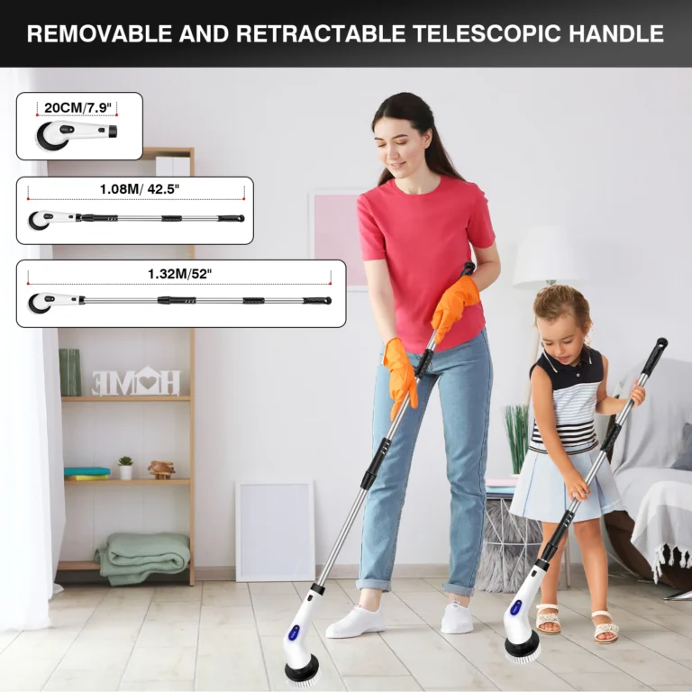 DayPlus Akku-Elektro-Reinigungsbürste, 10-in-1, multifunktionaler Schleuderwäscher, Küche, Badezimmer, Reinigungsbürste, Drehreiniger 2