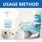 H4Cacle Mehrzweck-Toilettenschüsselreiniger, leistungsstarkes Entkalkungsmittel für Fliesen, Badezimmer, Tiefenreinigung, Entfernung, Urinwaage, Desodorierungsmittel 5