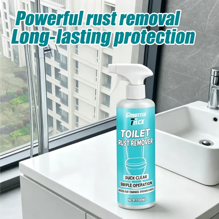 100ML Kraftvoller Toiletten-Rostentferner-Spray, Multifunktionaler Keramik- & Toiletten-Rostentferner, Entfernt Sofort Hartnäckige Rostflecken, Kalkablagerungen für Toilettenschüssel 2