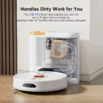 Teendow D20S MAX 6000Pa Leistungsstarker 3-in-1 Staubsauger mit Kehr-, Wisch- und Tierpflegefunktionen PreciSense Home Essentials 3