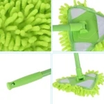 Reinigungsmopp 180 °   Drehbarer, verstellbarer Dreiecksmopp, ausziehbarer Griff, multifunktionaler Reinigungsmopp für Zuhause, Küche, Badezimmer 2