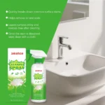 JAKEHOE Mehrzweck-Reinigungsspray, 120 ml, leistungsstarke Keramik-Fleckenentfernungs-Entkalkungsflüssigkeit für Badewanne, Closestool, Tisch, Boden 4