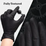 10/20/50/100 Stück schwarze Nitril-Einweghandschuhe für die Arbeit, latexfrei, Heimreinigungshandschuh, strukturierter Mechaniker, Tattoo, Haarfärbemittel, Schönheit 4