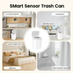 Sensor-Mülleimer 16L Intelligenter Sensor-Abfalleimer IPX5 Wasserdicht PP-Material für Küche Bad Büro Haushalt 2