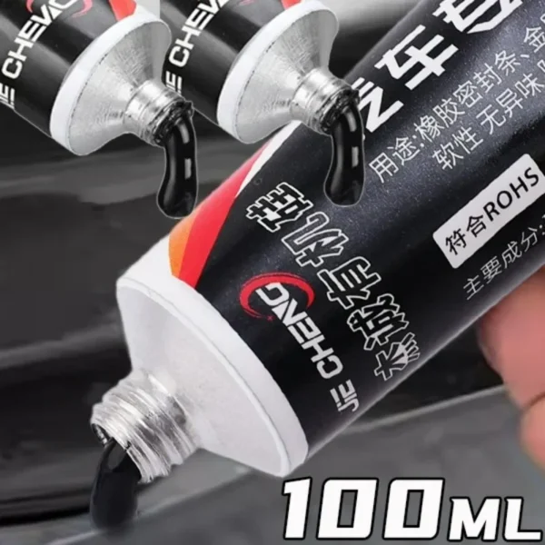 50ML 100ML Schwarzer Autodichtungskleber Windschutzscheiben-Dichtmittel Effizienter Fensterdichtungskleber Universeller Wasserdichter Kleber Reparatur-Dichtmittel