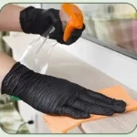 20/100P Hausarbeit Starke schwarze Einweg-Nitrilhandschuhe PVC Latexfrei Antistatisch Garten Haustierpflege Tattoo Arbeit ölbeständige Handschuhe 4