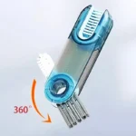 1 Stück Reinigungsbürste, Drei-in-Eins-Becherbürste, Reinigungsgerät für Wasserbecher, Thermosflaschen-Spaltbürste, U-förmige Becheröffnungsbürste, Becherdeckelbürste 6
