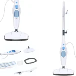 Elektrischer Bodenreiniger, Heißdampfmopp-Reiniger, 1500 W, tragbare Reinigungsmaschine, praktische, abnehmbare Handeinheit mit 2 waschbaren Mikrofaserpads zum Reinigen von Böden, Laminat, Fenstern und Teppichen