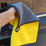 1/2/6 Stück Mikrofaser-Reinigungstücher, Verdickte Weiche Trockentücher, Autowaschtücher mit Doppelschicht, Reinigungslappen, Auto-Zubehör 2