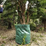 4 Stück Laubsäcke, faltbar, große Kapazität, Gartenabfallsack, wiederverwendbarer Laubsammel-Mülleimer, Garten-Aufbewahrungssack, PP-Gewebebeutel 6