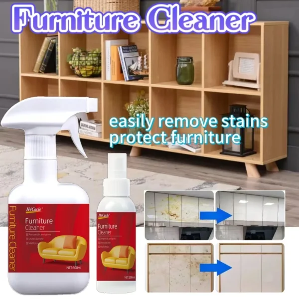 Möbelreiniger, Dekontamination und Vergilbung, multifunktionaler Haushaltsreiniger, Spray, Kleiderschrank, Schuhschrank, Tisch, Boden, Leder