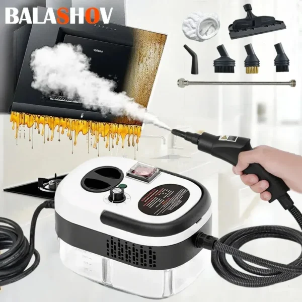 2500 W Dampfreiniger, tragbare Hochtemperatur-Sterilisations-Druckstrahl-Waschmaschine für Zuhause, Auto, Küche, Klimaanlage