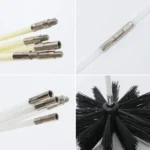 Zubehör für Schornsteinbürsten, 100/150/200 mm Bürstenkopf, 400/570 mm Stab, Sechskantstab, Reinigungswerkzeuge 5