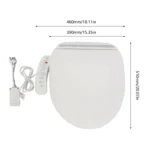 Elektrischer Bidet-Toilettensitz, intelligente automatische Desodorierung, längliche, beheizte Selbstreinigung für Badezimmer 6