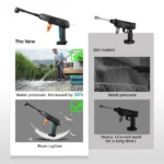 YOFIDRA 6-in-1 Hochdruck-Elektro-Wasserspritzpistole, Auto- und Gartenreinigungsgerät mit 22L faltbarem Wassereimer für Makita-Akkus 5