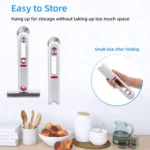 Tragbarer Mini-Schwammmopp, freihändiges Waschen, faltbarer, selbstauspressender Reinigungsmopp, nass und trocken, super saugfähiger Mopp für Badezimmer und Küche 2