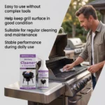 Hochleistungs-Grillreiniger-Spray – Schnellwirkender Küchenfettentferner, Kraftvoller Schaumreiniger für Dunstabzugshaube, Herd, Grill 2