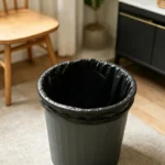 100/200/300 Stück Einweg-Müllbeutel, kleine schwarze Müllsäcke mit flachem Deckel, geeignet für Küche, Bad, Zuhause, Büro 5