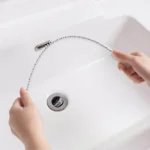 1 Stück Waschbecken-Abfluss-Reinigungsbürste, Abfluss-Verstopfungsentferner, biegbare Waschbecken-Überlauf-Kanal-Abflussbürste für Badezimmer und Küche 5