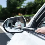 Teleskopischer Auto-Rückspiegelreiniger mit Griff, Auto-Glasreiniger, Nebelschaber, Fensterreinigungsbürste, Zubehör 5
