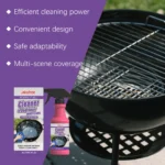 Grill- und Pfannenreiniger, leistungsstarke Reinigungslösung zum Entfernen von hartnäckigem Fett und verbrannten Rückständen von Grills und Pfannen 3