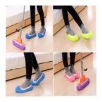 2 stücke Staub Reiniger Weiden Hausschuhe Haus Badezimmer Boden Reinigung Mopp Slipper Faule Schuhe Abdeckung Chenille Duster Tuch 3
