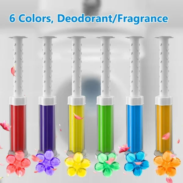 5 teile/satz Blume Aromatische Wc Reiniger Gel Deodorant Lufterfrischer Nadel Waschmittel Badezimmer Closes Deodorant WC Reinigung