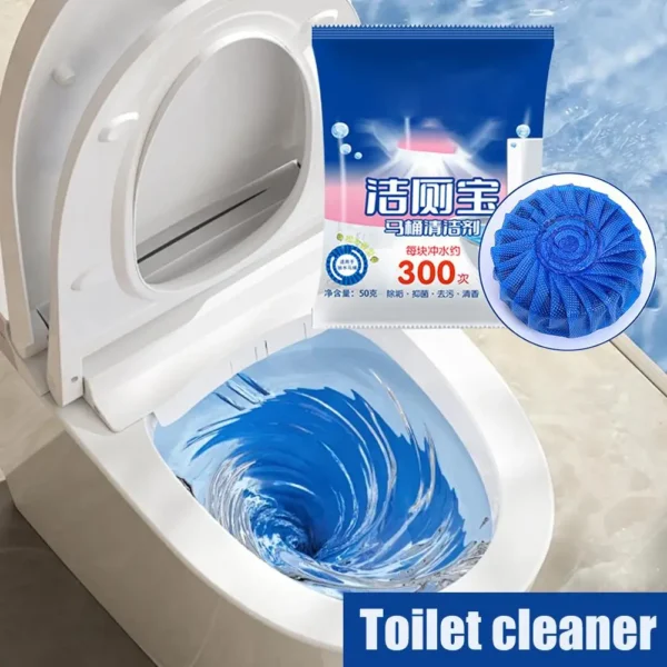 Toilettenschüssel-Reinigungstabletten, automatische Toilettentank-Reiniger zum Desodorieren, Entkalken, langlebig gegen robuste 300-Bürsten