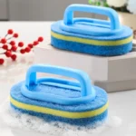 6/3/1Pcs Haushalts Reinigung Pinsel mit Griff Schwamm High-Density Dicke Scheuer Pad Küche Bad Wc wand Sauber Pinsel 4